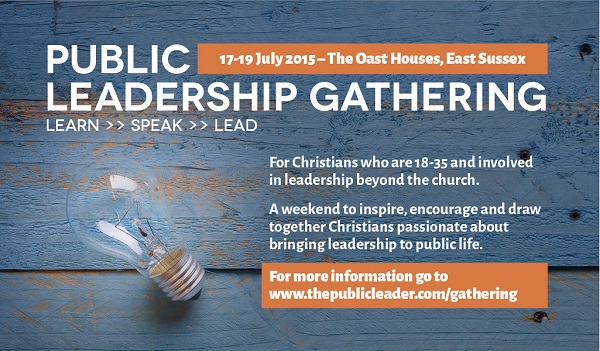 Public leadership gathering flyer