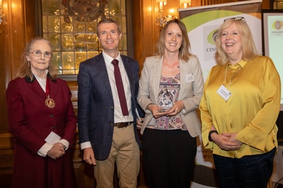 Joy Wright winning Project Lab Final