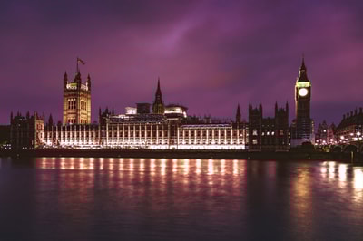 Parliament at night