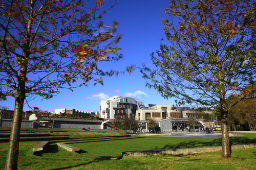 Holyrood on an autumnal day