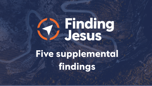 5 Finding Jesus data sets