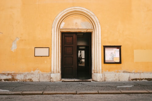 Church door open