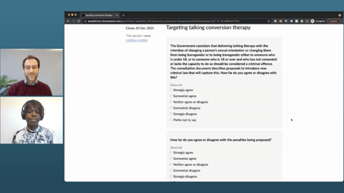 Danny and Alicia Conversion Therapy consultation ban guide
