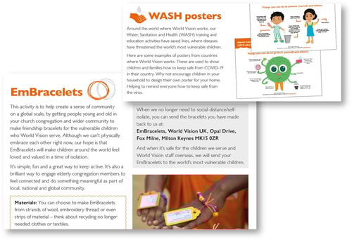 Little Pack of Hope activity photos