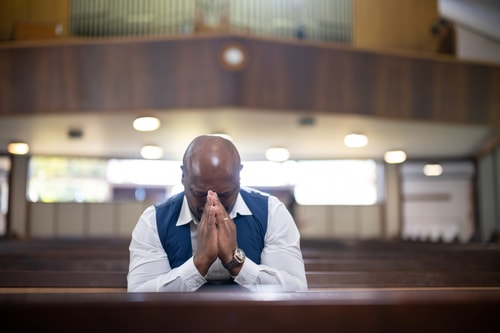 Man praying
