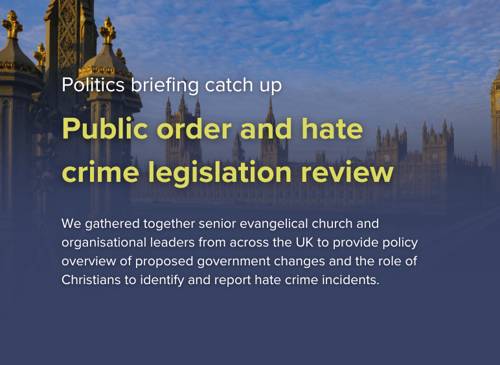 Post event public order and hate crime legislation review web card