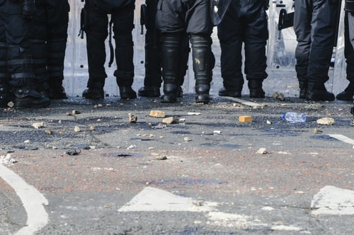 Riot police