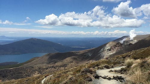 Volcano New Zeland path