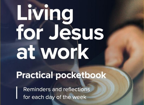 living for Jesus at work pocketbook Website card