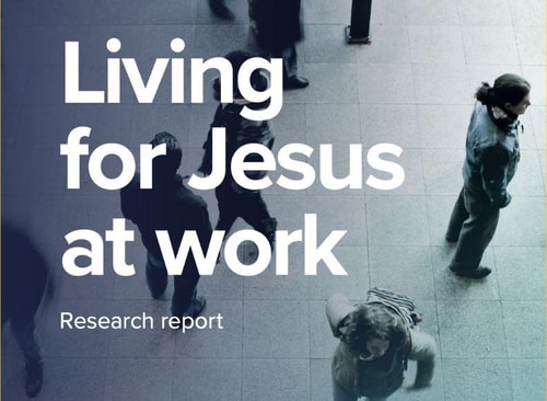 Living for Jesus at work research report website card
