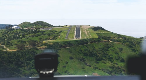 Mountain airport runway