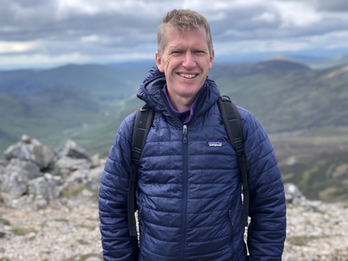 Andy Bannister up mountain
