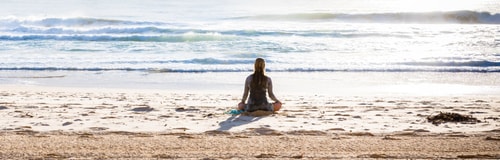 Yoga on the beach