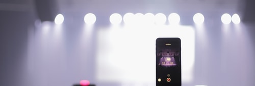 Phone recording on tripod