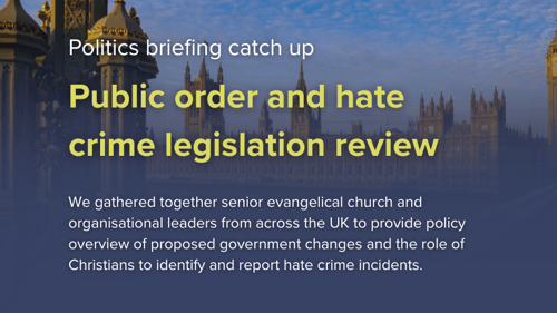 Post event public order and hate crime legislation review web card