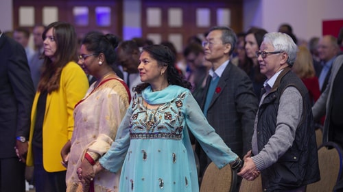 Usha holding hands