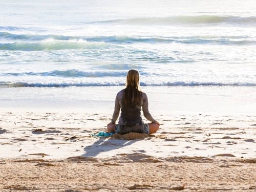 Yoga on the beach