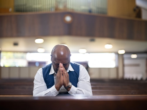 Man praying