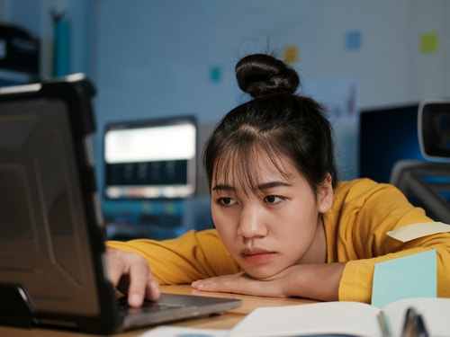 Person using laptop
