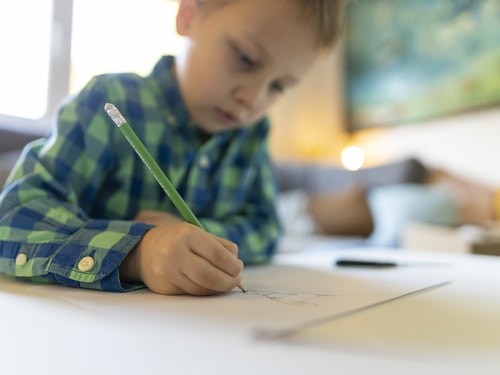 Child writing