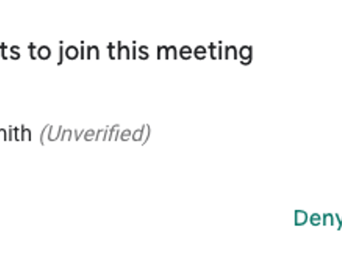 Google Meet joining